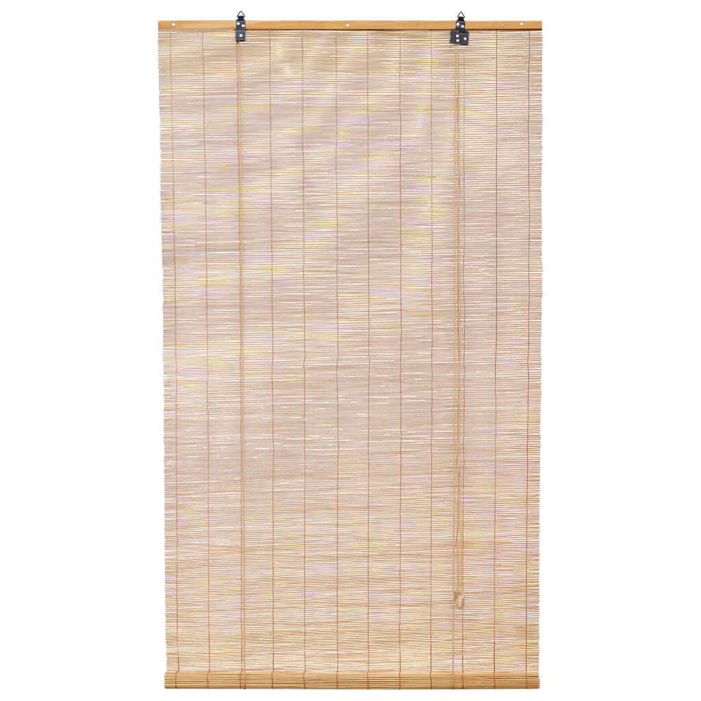 Bamboe rolgordijn Dani - Bruin - Volledig