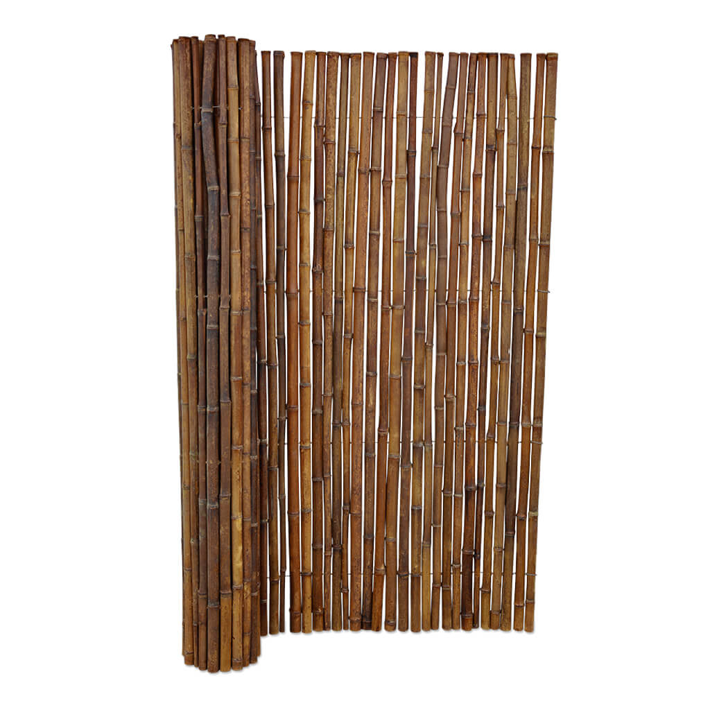 Bamboemat Midi - 180x150 cm - Donkerbruin - Opgerold