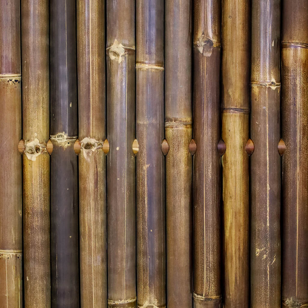 Bamboe schutting Giga Donkerbruin Detail
