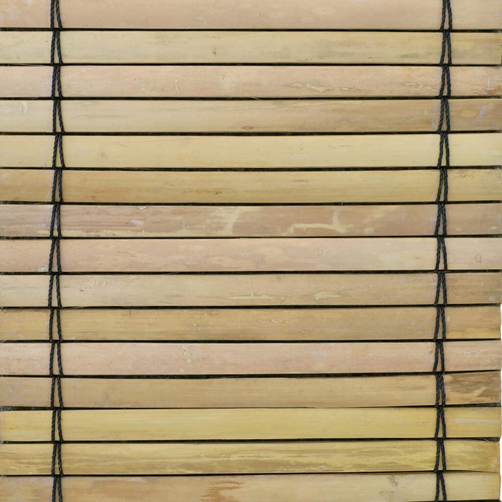 Rolborder van bamboe latjes - 200x30 cm - Naturel - Close-up