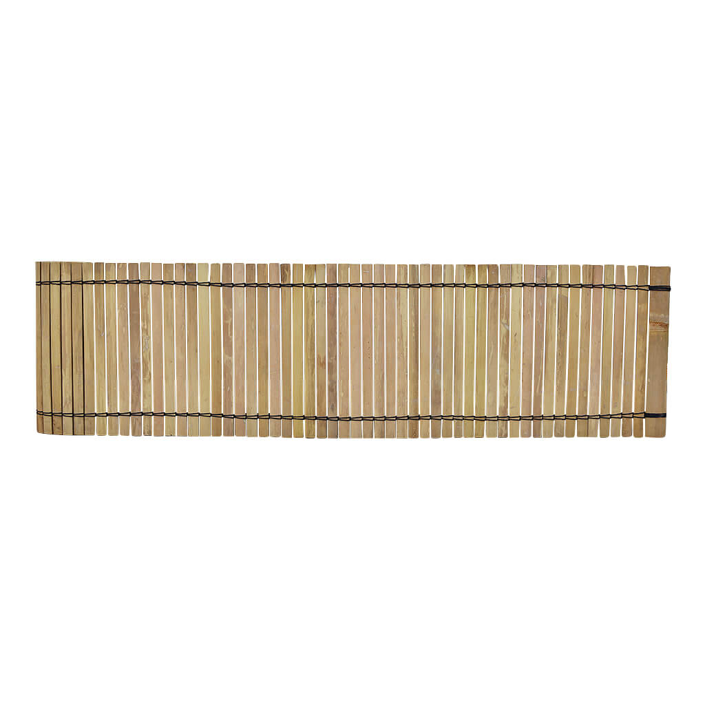 Rolborder van bamboe latjes - 200x30 cm - Naturel - Staand