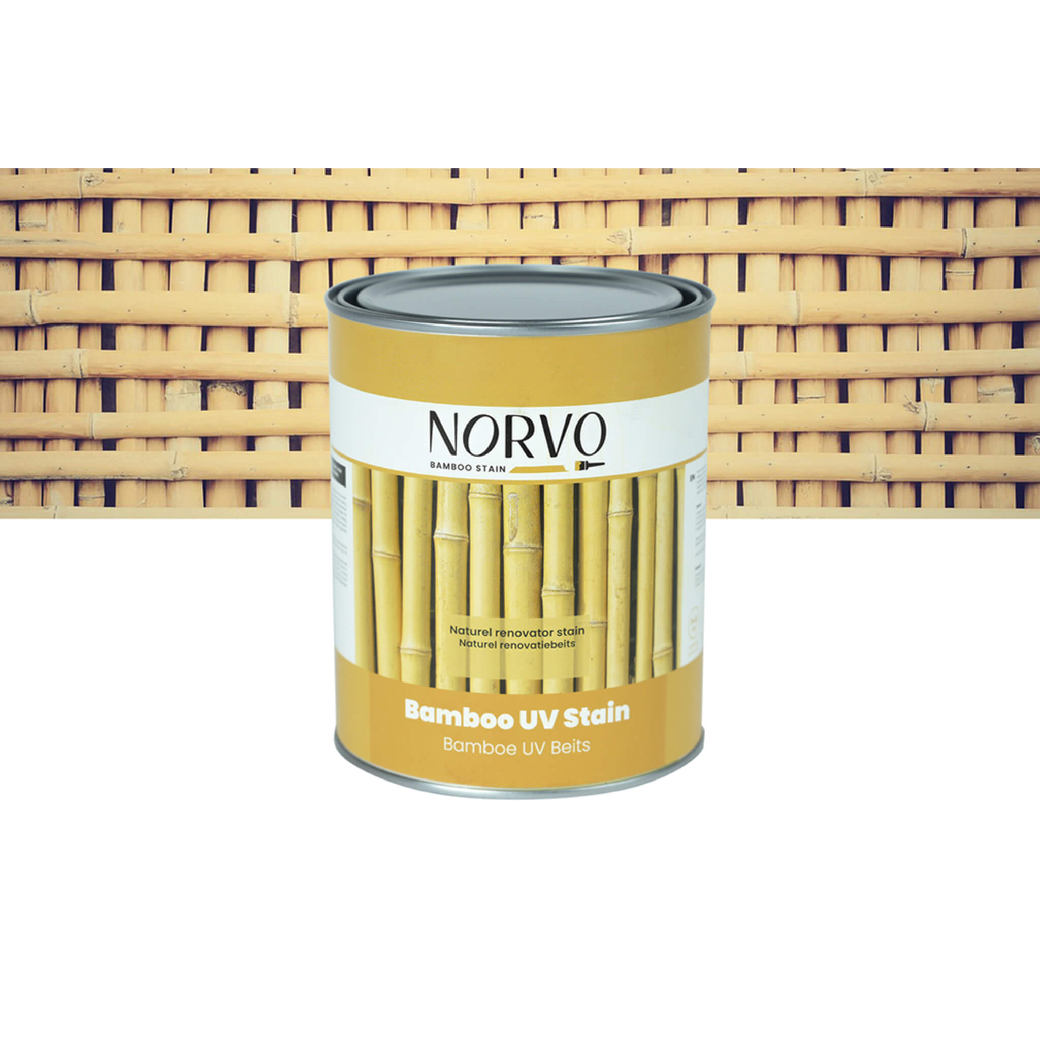 Bamboe renovatie beits - Naturel - 1 liter - Norvo