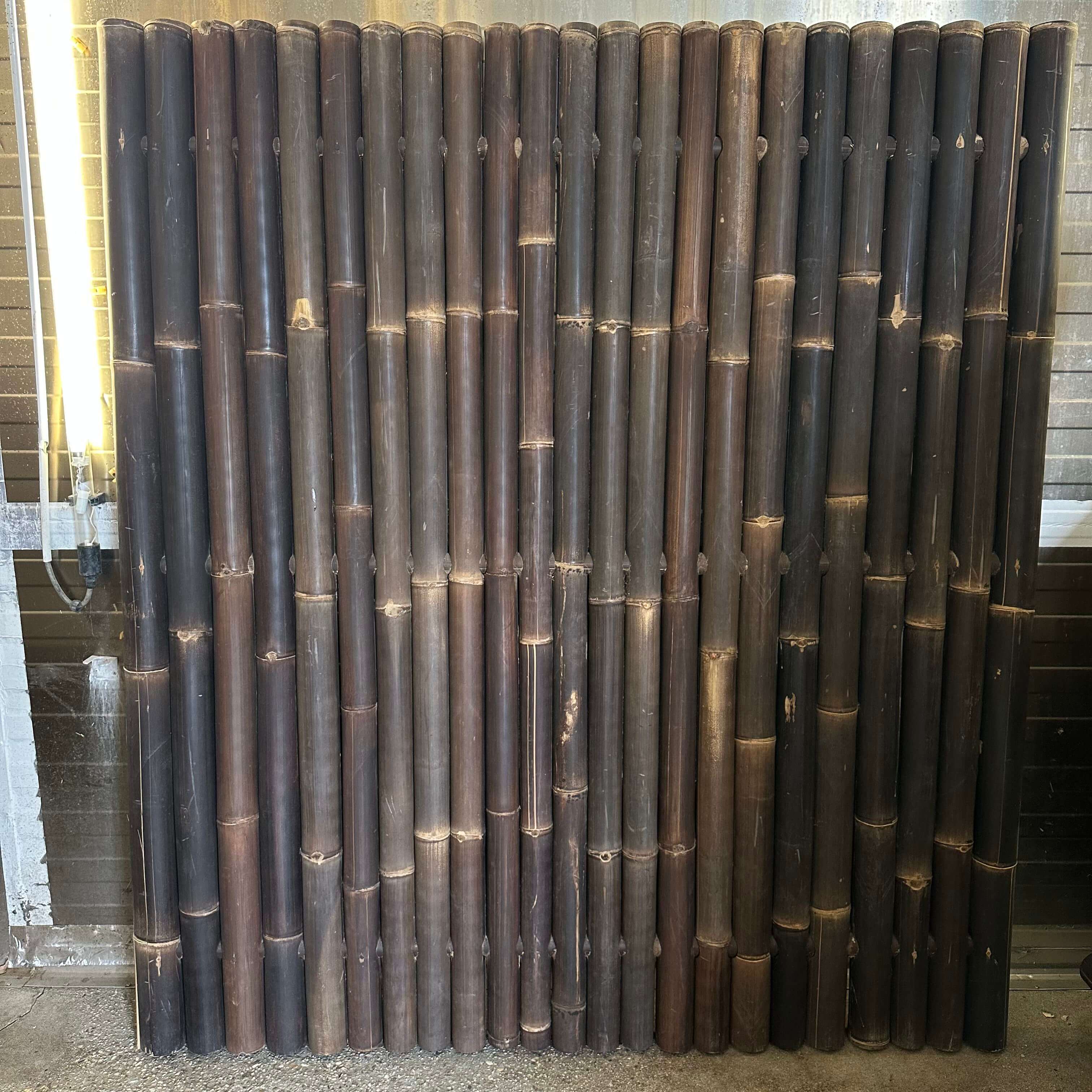 Outlet | Bamboe schutting Giga - Donkerbruin