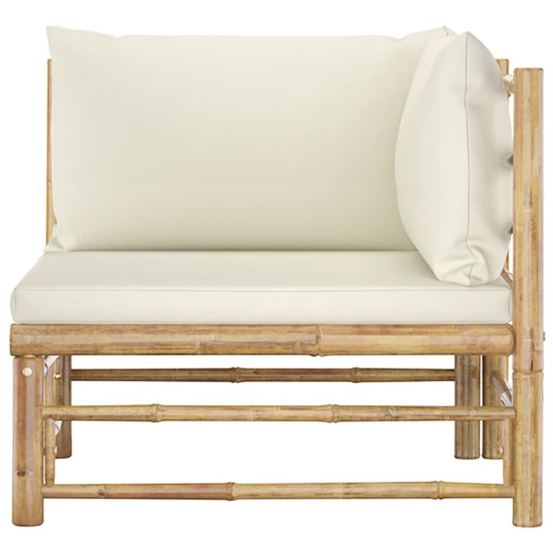 Bamboe loungeset - zelf samenstellen - horizontale spijlen