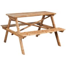 Picknicktafel van bamboe - 120 x 120 x 78 cm | vidaXL