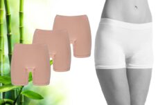 Bamboo Essentials - Naadloos Ondergoed Dames - Bamboe - 3 Stuks - Shorts - Nude - S - Boxershorts Dames - Corrigerend Ondergoed Dames - Lingerie - Onderbroeken Dames - Dames Slips - Dames Ondergoed - Lange Onderbroek Dames
