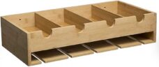 Five® - Minibar - Wandplank - Duurzame Bamboe - 10 Glazen - 4 Flessen