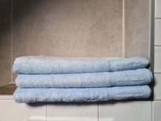 Handdoek Bamboe Blauw 70x140 cm zware kwaliteit