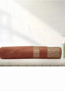 Handdoek Bamboe Terra Cotta 70x140 cm zware kwaliteit