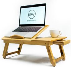 Verstelbare Bamboe Laptoptafel met Lade