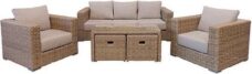 Your Own Living - Houston - Loungeset - Bamboo - Wicker - 5 persoons