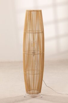 Bamboe vloerlamp Khumo - sklum