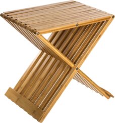 5Five bamboe kruk - Stoeltje - Opvouwbaar krukje - Makkelijk weg te zetten