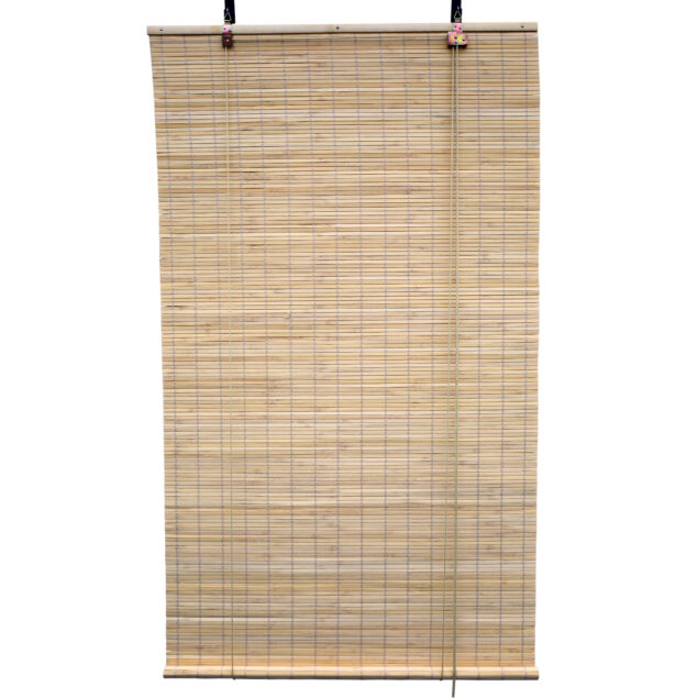 Bamboe rolgordijn Fedde - 120 x 160 cm - Naturel