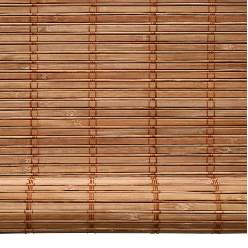 Bamboe rolgordijn Sem - Bruin - Detail