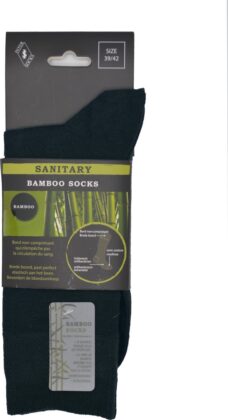 Bamboe sokken voor heren - LOSSE ELASTIEK - 6 PAAR - Antracite - mannen maat 43/46 - Hoge kwaliteit