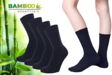 Bamboo Essentials - Bamboe Sokken Kinderen - 4 Paar - Navy - 23-26 - Lange Sokken - Kousen - Sokken Jongens - Sokken Meisjes - Anti Zweet - Duurzaam