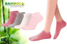Bamboo Essentials - Bamboe Sokken Kinderen - Sneakersokken - Enkelsokken - 4 Paar - Multi Roze - 23-26 - Sneaker Sokken - Kousen - Sokken Jongens - Sokken Meisjes - Anti Zweet - Duurzaam