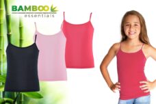 Bamboo Essentials - Onderhemden Kinderen Meisjes - Hemden Meisjes - 3-pack - Roze Navy - 122-128 - Hemd Meisjes - Tanktop - Singlet - Kleding Meisjes - Ondergoed Meisjes