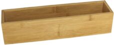 Gerim - Kast/lade sorteer organizer bamboe hout bakje 7.5 x 30.5 x 6.5 cm
