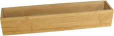 Gerim - Kast/lade sorteer organizer bamboe hout bakje 7.5 x 38 x 6.5 cm