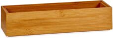 Gerim - Kast/lade sorteer organizer bamboe houten bakje 23 x 7 x 5 cm