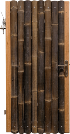 Bamboe Poortdeur Giant - 100 x 200 cm - Donkerbruin