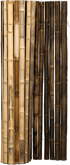 Bamboemat Halfrond - 180 x 150 cm - Donkerbruin
