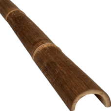 Bamboe Palen Halfrond - 300 x ø7-10 cm - Donkerbruin