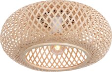 Anne Lighting Maze plafondlamp - Ø40 cm - E27 - bamboe - beige