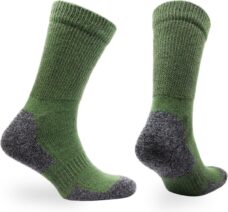 Norfolk Wandelsokken - Merino wol en Bamboe mix - Diabetes en Oedeemvriendelijke - Outdoor Zacht en Warme Sokken Dames met Demping - Merino wollen sokken - Groen - Maat 35-38 - Alfie