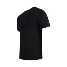 Slim fit t-shirt van bamboe - Ronde hals - Zwart