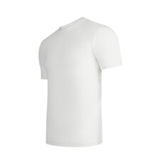 Slim fit t-shirt van bamboe - Ronde hals - Wit
