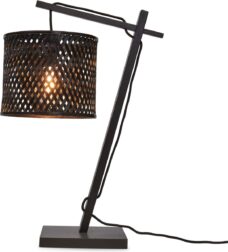 GOOD&MOJO Tafellamp Java - Bamboe Zwart - 30x18x46cm - Modern