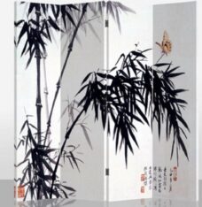 Fine Asianliving Kamerscherm Scheidingswand B160xH180cm 4 Panelen Bamboe