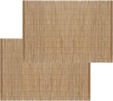 Set van 10x stuks placemats naturel bamboe 45 x 30 cm - Tafel onderleggers