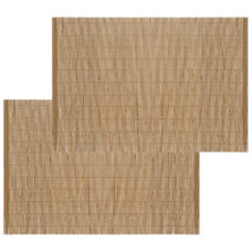 Set van 4x stuks placemats naturel bamboe 45 x 30 cm - Placemats