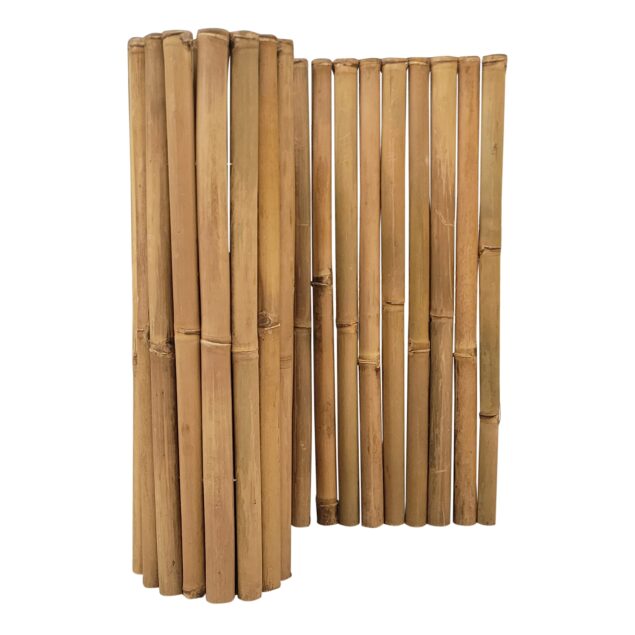 Bamboemat ronde stok - 4-6 cm - 180 x 180 cm - Naturel