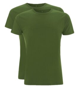 Bamboe t-shirt heren 2-pack - Groen
