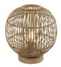 Bamboe tafellamp Hildegard - Bruin - Globo - Bamboebaas