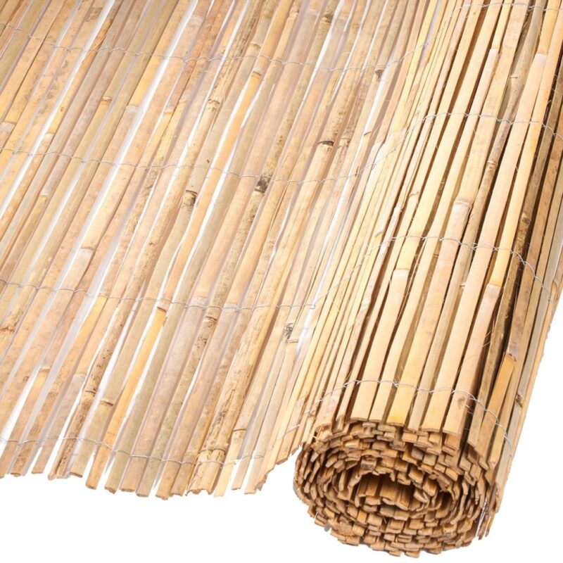 Tuinscherm gespleten bamboe - Naturel