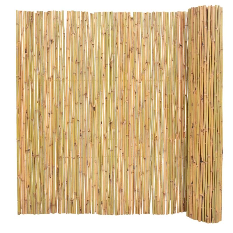 Bamboemat ronde stok - Naturel