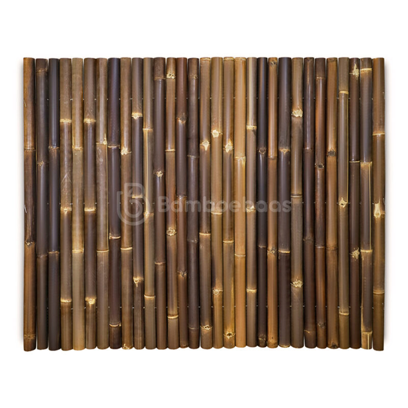 Bamboemat halfrond - Donkerbruin - 180x150 cm