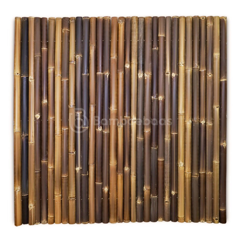 Bamboemat halfrond - Donkerbruin - 180x180 cm