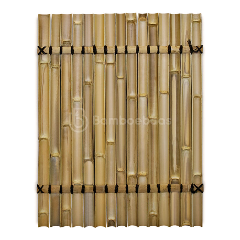 Bamboescherm halfrond - Naturel - 90x120 cm - Achterkant