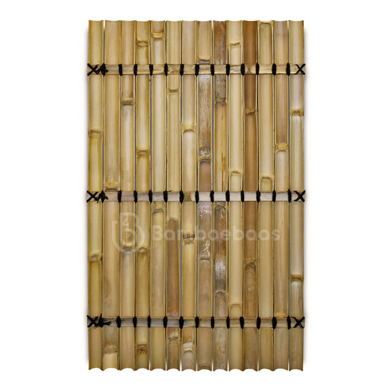 Bamboescherm halfrond - Naturel - 90x150 cm - Achterkant