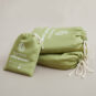 Premium bamboe beddengoed verpakkingen - soft green